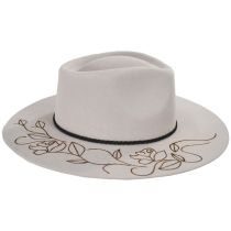 Vintage Couture Evita Wool Felt Rancher Fedora Hat alternate view 3