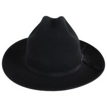 Zamora Wool Felt Cattleman Western Hat - Black alternate view 2