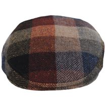 Herringbone Squares Donegal Tweed Wool Ivy Cap - Multi alternate view 6
