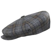 Plaid Cashmere and Wool Newsboy Cap alternate view 3