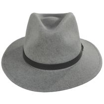 Messer Melange Wool Felt Fedora Hat - Gray/Dark Gray alternate view 2