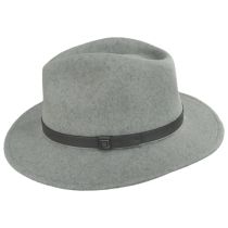 Messer Melange Wool Felt Fedora Hat - Gray/Dark Gray alternate view 3