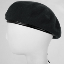 Wool Military Beret with Lambskin Band alternate view 240