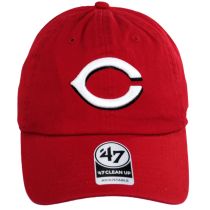 Cincinnati Reds MLB Clean Up Strapback Baseball Cap Dad Hat alternate view 2