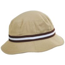 Stripe Lahinch Cotton Bucket Hat - Oatmeal alternate view 3