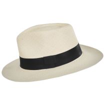 Panama Straw Grade 10 C-Crown Fedora Hat - Natural alternate view 3