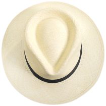 Panama Straw Grade 10 C-Crown Fedora Hat - Natural alternate view 4
