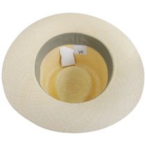Panama Straw Grade 10 C-Crown Fedora Hat - Natural alternate view 5