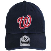 Washington Nationals MLB Clean Up Strapback Baseball Cap Dad Hat alternate view 2