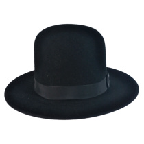 Amish Buffalo Fur Felt Open Crown Fedora Hat alternate view 34