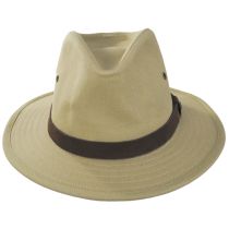 Messer X Adventure Cotton Safari Fedora Hat - Tan alternate view 8