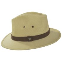 Messer X Adventure Cotton Safari Fedora Hat - Tan alternate view 9