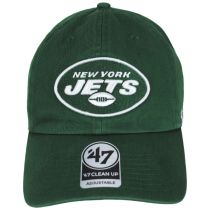 New York Jets NFL Clean Up Strapback Baseball Cap Dad Hat alternate view 2