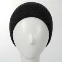 Cashmere Ribbed Knit Cuff Beanie Hat alternate view 2