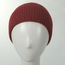 Cashmere Ribbed Knit Cuff Beanie Hat alternate view 20