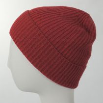 Cashmere Ribbed Knit Cuff Beanie Hat alternate view 21