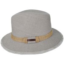 Smokey Textured Cotton Safari Fedora Hat alternate view 3