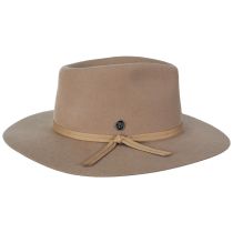Vintage Couture Whiskey Glass Wool Felt Rancher Fedora Hat alternate view 3