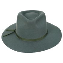 Vintage Couture Whiskey Glass Wool Felt Rancher Fedora Hat alternate view 6
