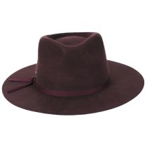 Vintage Couture Whiskey Glass Wool Felt Rancher Fedora Hat alternate view 10