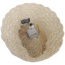 Boho Crochet Toyo Straw Bucket Hat alternate view 4