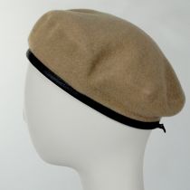 Wool Military Beret with Lambskin Band alternate view 15