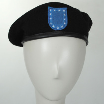 Wool Army Beret with Flash alternate view 2