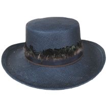 Plume Toyo Straw Boater Hat alternate view 2