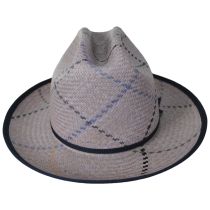 Tully Plaid Panama Straw Western Hat alternate view 2