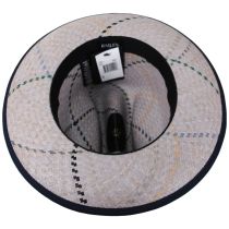 Tully Plaid Panama Straw Western Hat alternate view 4