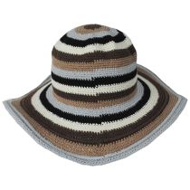 Java Striped Cotton Crochet Sun Hat alternate view 2