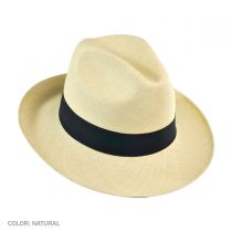 Brisa Grade 8 Panama Straw Fedora Hat alternate view 2
