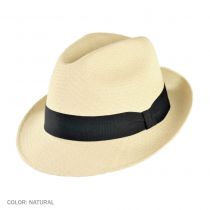 Panama Straw Trilby Fedora Hat - Natural alternate view 2