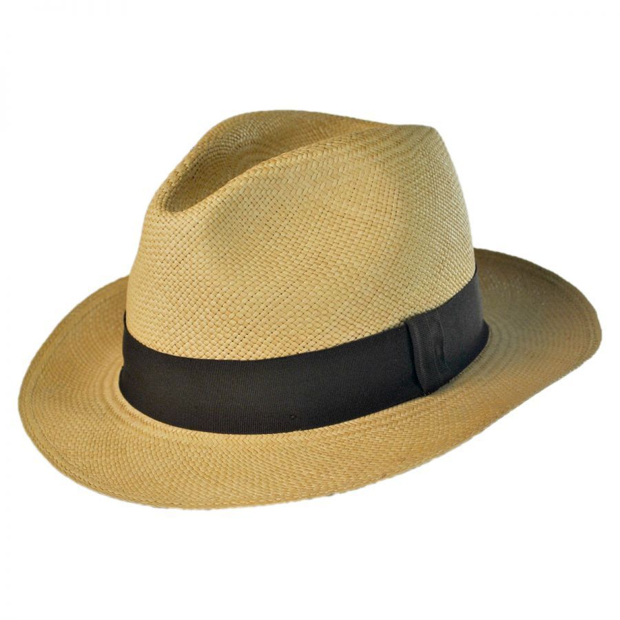 Jaxon Hats Panama Straw Fedora Hat Panama Hats