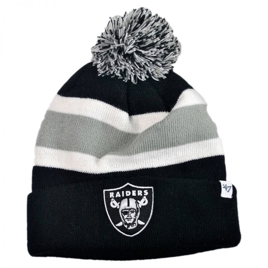 47 Brand Oakland Raiders NFL Breakaway Knit Beanie Hat NFL Football Caps