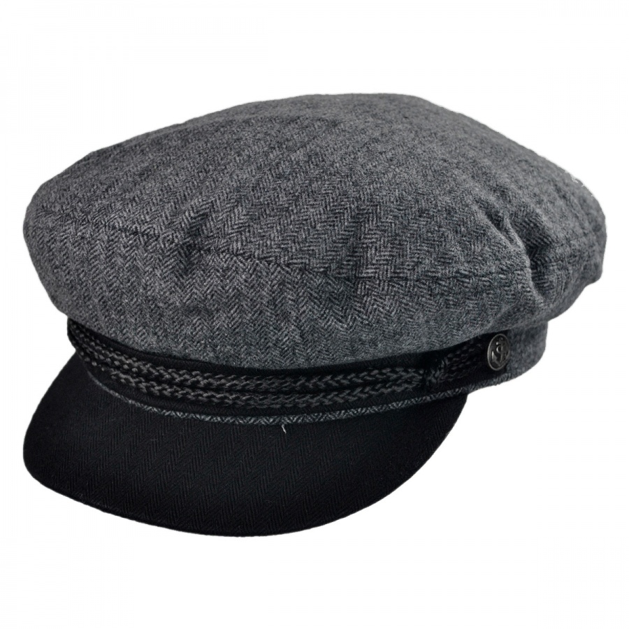 Brixton Hats Tweed Fiddler Cap Greek Fisherman Caps