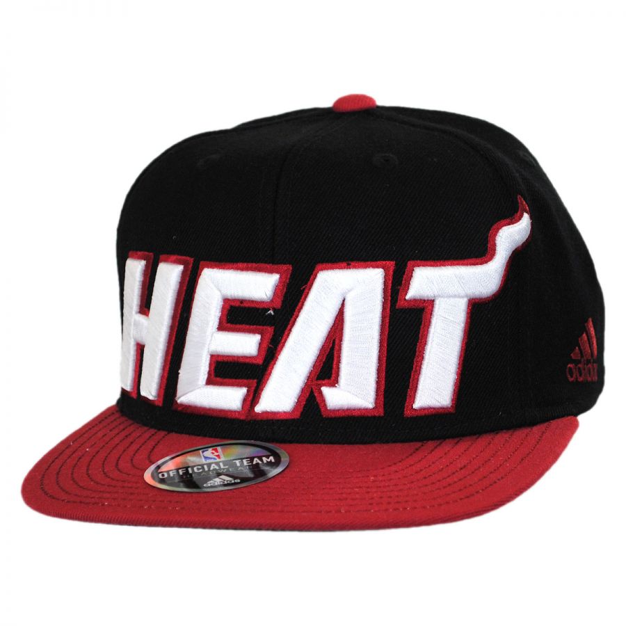 Mitchell & Ness Miami Heat NBA adidas On-Court Snapback Baseball Cap ...