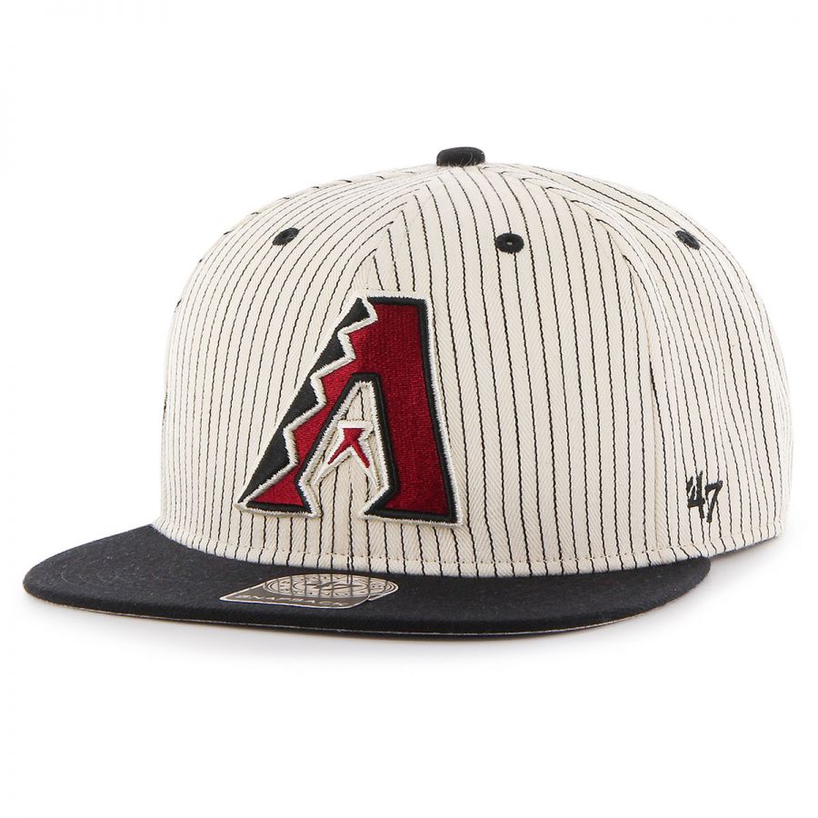 47 Brand Arizona Diamondbacks MLB Woodside Stripe Snapback Baseball Cap ...