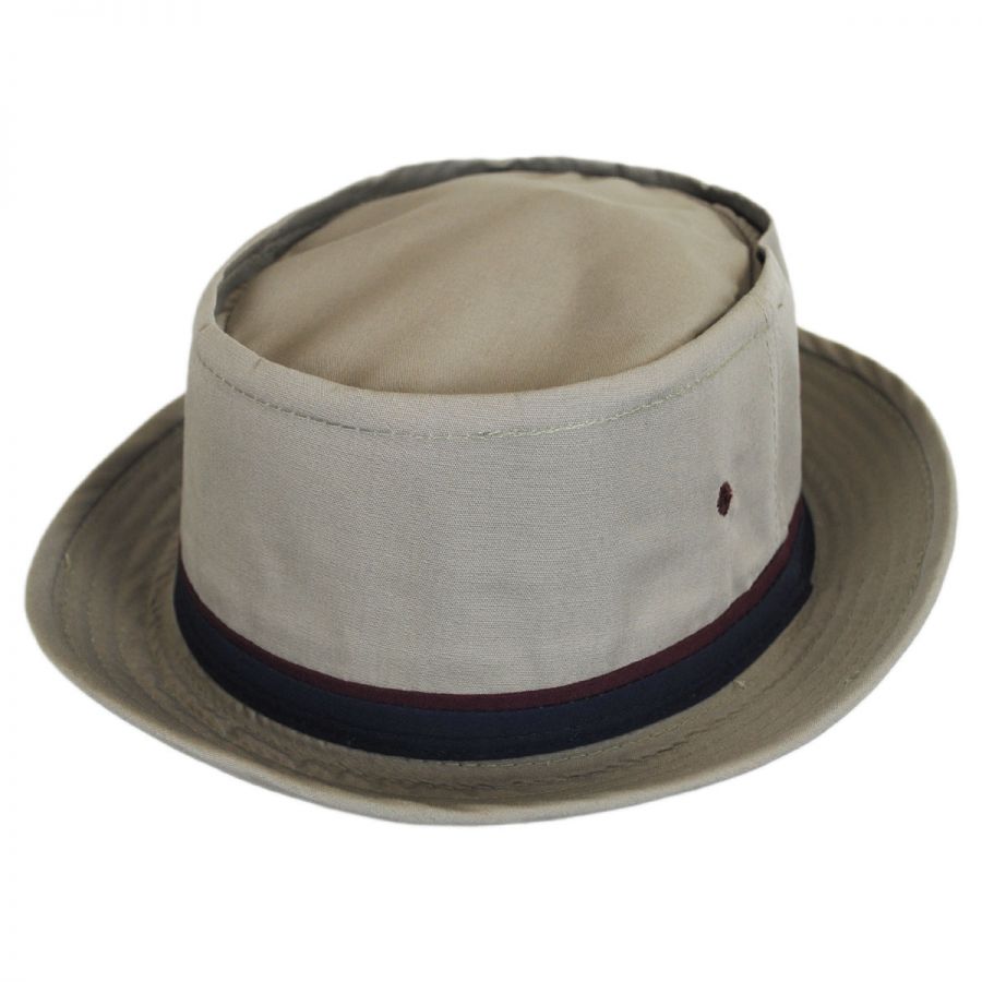 Dorfman Pacific - Roll Up Bucket Hat - Tan - Small