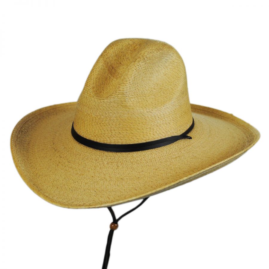 Stetson Bryce Palm Leaf Wide Brim Gus Hat Straw Hats