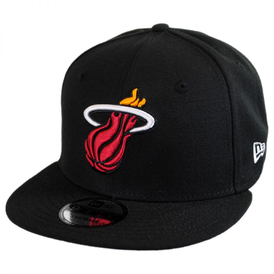 New Era Miami Heat NBA On Court Snapback Baseball Cap NBA Basketball Caps