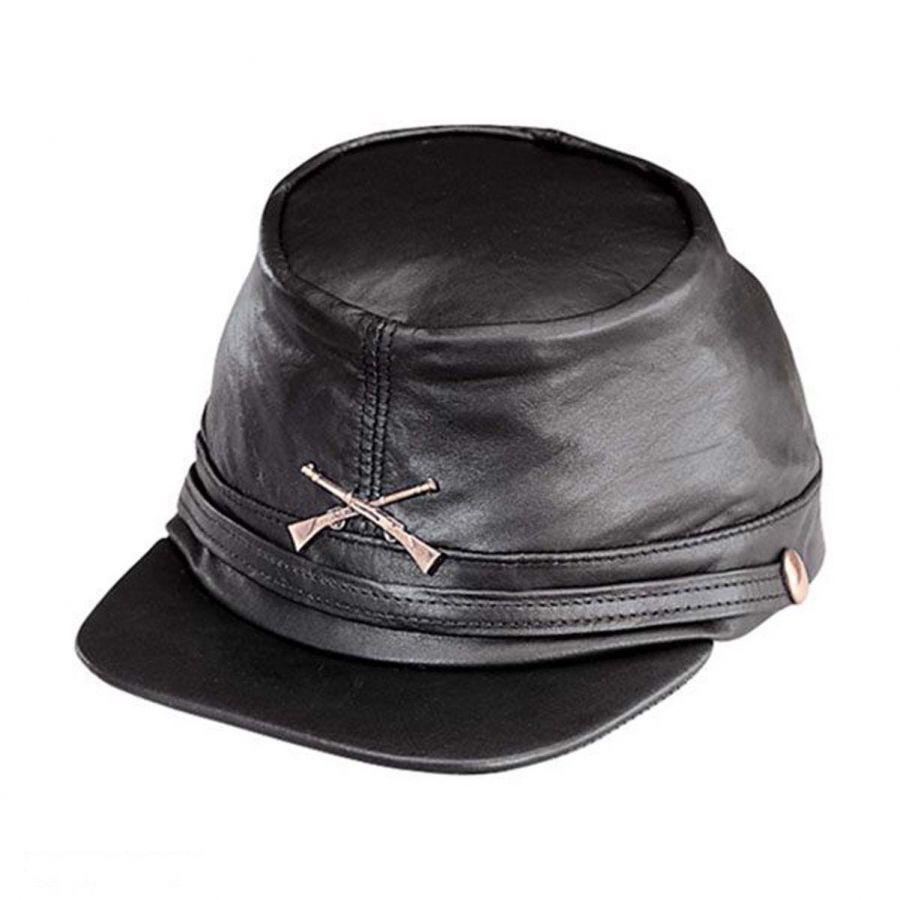 Henschel Kepi-Civil War Leather Cap All