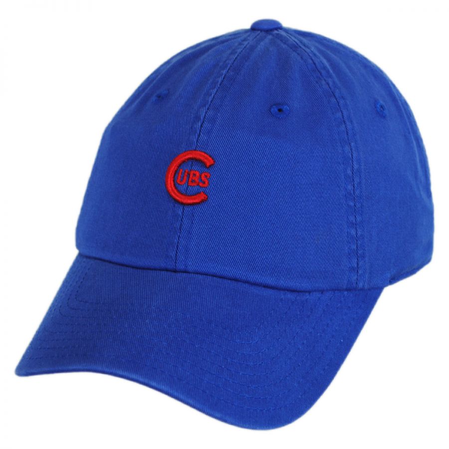 American Needle Chicago Cubs MLB Micro Logo Strapback Baseball Cap Dad