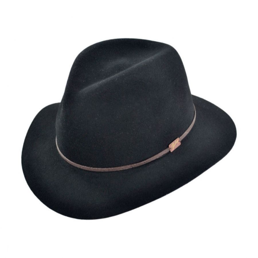Bailey Jackman Rollable Wool LiteFelt Fedora Hat Crushable