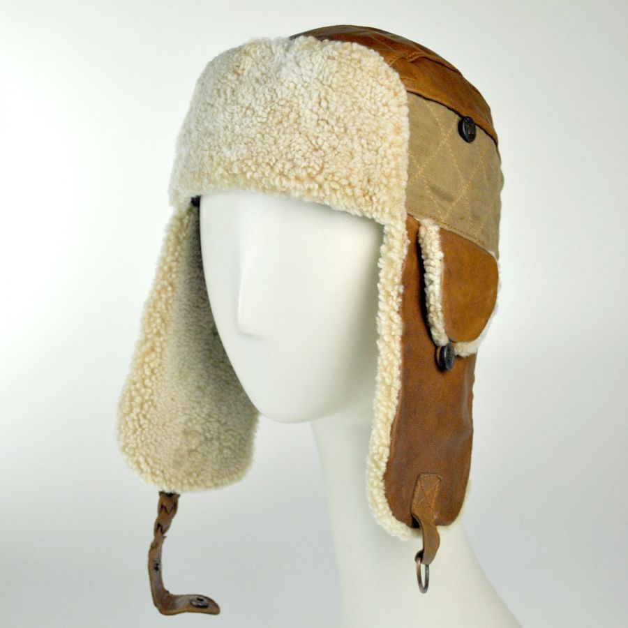 Bailey Granard Lambskin Leather Trapper Cap Trapper Hats