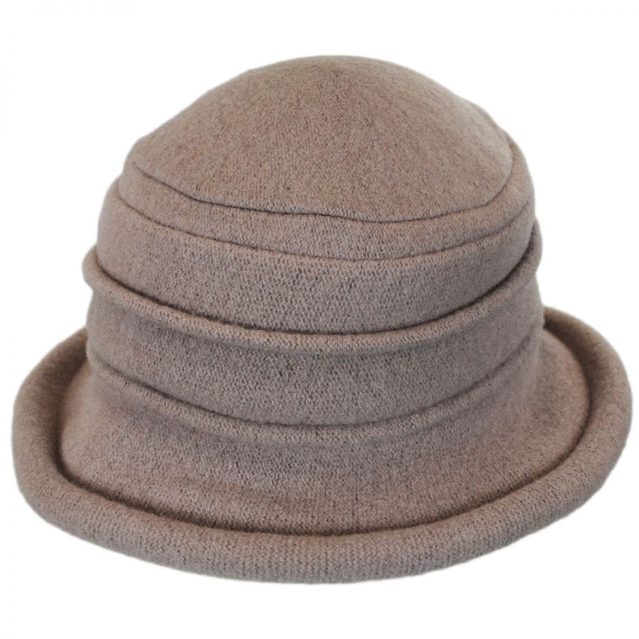 Scala Packable Wool Cloche Hat Cloche & Flapper Hats