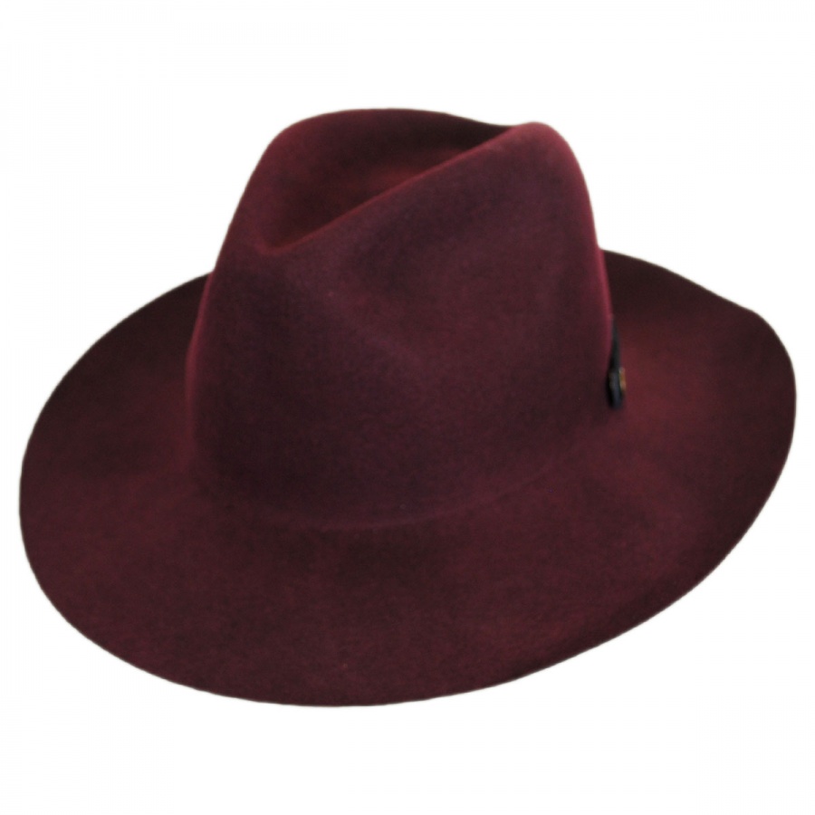Bailey Ashmore Wool Litefelt Fedora Hat Crushable