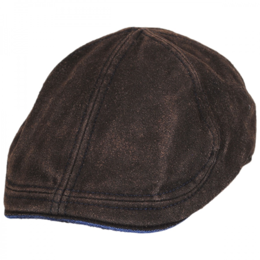 Wigens Caps Washed Cotton and Suede Pub Duckbill Ivy Cap Duckbills