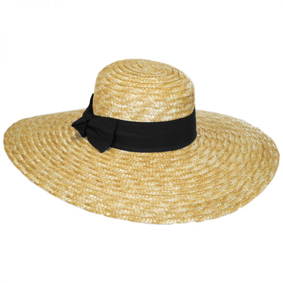 San Diego Hat Company Wide Brim Straw Boater Hat Sun Hats