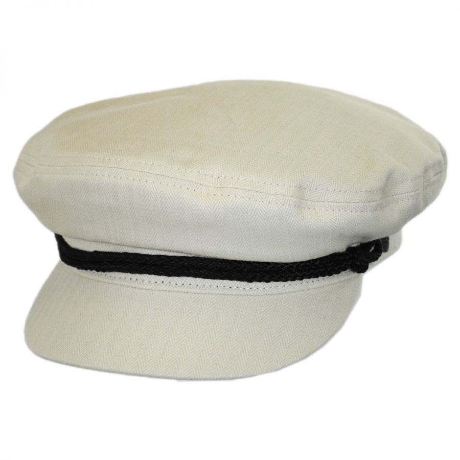 Brixton Hats Herringbone Cotton Fiddler Cap Greek Fisherman Caps